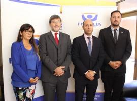 El Fiscal Regional de Atacama, Alexis Rogat Lucero, presentó a los medios de prensa a parte de los integrantes de Sacfi Atacama.