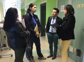 La fiscal visitó personalmente a la niña agredida para conocer su estado actual de salud.