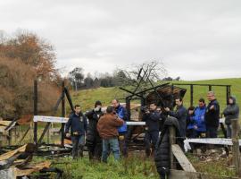 El incendio se produjo el 9 de enero del año pasado. En la foto, la reconstitución de escena de este caso.