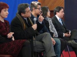 El fiscal Claudio Ciudad dialogó con los jóvenes del Liceo Fidel Pinochet de San Bernardo.