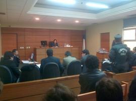 La audiencia de hoy ante el tribunal de garantía de Valparaíso.