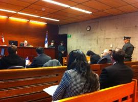 Audiencia en la que el fiscal Maximiliano Krause formalizó a los imputados.