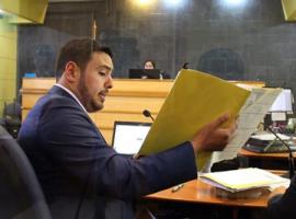 El fiscal Sebastián Coya argumentó los antecedentes hasta ahora reunidos en el caso.