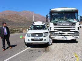 El accidente ocurrió camino a la Región de Atacama.