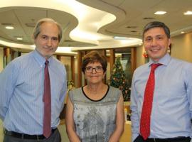 Fiscal Regional José Luis Pérez, junto a la nueva jefa de la  Unidad de Víctimas y Testigos, y el Director Ejecutivo, Rodrigo Lazo