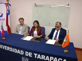 La Fiscalía y la Universidad de Tarapacá firmaron este importante convenio de colaboración.