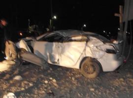 En estas condiciones quedó el vehículo que protagonizó el grave accidente.
