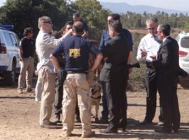 El fiscal Kramar dirigió en terreno, durante los últimos dos días, las labores de búsqueda.