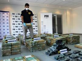 Se incautó marihuana y clorhidrato de cocaína.
