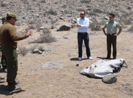 El fiscal llegó hasta el sector de playa El Morro para ordenar nuevas diligencias.