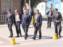Durante su primer día de visita el fiscal nacional realizó un recorrido por la comuna de Chañaral.