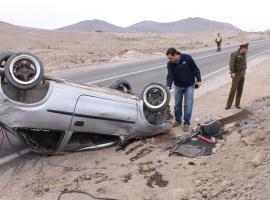 El fiscal Nicolás Zolezzi dirigió esta mañana las diligencias investigativas en el lugar del accidente. 