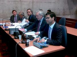 Equipo de fiscales durante la audiencia de formalización