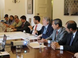 La reunión se efectuó en el Palacio de La Moneda.