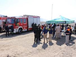 Los equipos de búsqueda instalaron el punto de reunión en el sector de Viñita Azul. 