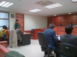 Foto de la audiencia de formalización de la investigación de esta causa.