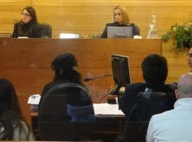 Los acusados, durante el primer día de juicio en Los Andes.