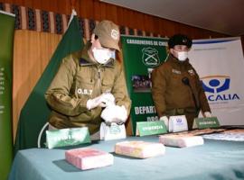 La droga decomisada iba a ser comercializada en la Región de Aysén. 