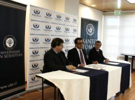 Con las Universidades San Sebastián y Santo Tomás se firmó convenio de pasantías académicas.