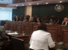 El alegato de la Fiscal Regional Occidente, Solange Huerta, ante el Tribunal Constitucional.
