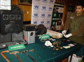 Sujetos estarían vinculados también a la sustracción de cajas fuertes en la ciudad. 