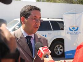 El fiscal Gabriel Meza concurrió hasta el lugar del hallazgo y dirigió las diligencias respectivas.