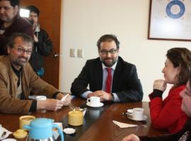 La reunión se efectuó en dependencias de la Fiscalía Regional.