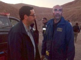 Hasta el lugar del hallazgo llegó el fiscal de turno de Copiapó, Gabriel Meza Peña.