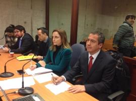 Los fiscales Rossana Folli y Miguel Ángel Orellana en el juicio oral.