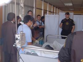 Debido a las lesiones que se autoinfirió, el acusado fue formalizado en su momento en el hospital regional de Iquique.