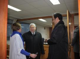 El Presidente de la Iltma. Corte de Apelaciones y el Fiscal Regional de Los Lagos visitaron los juzgados Oral y de Garantía de Puerto Montt.