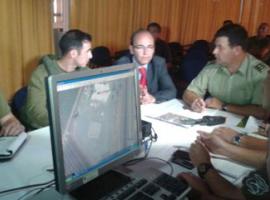 Marcelo Duque, Fiscal de San Fernando, coordina el trabajo pericial que se retomaría mañana a primera hora.
