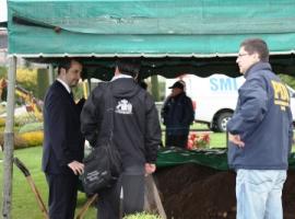 Fiscal Nain Lamas, en cementerio Parque de Las Esperanzas de Puerto Montt