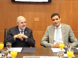 Fiscal Nacional, Jorge Abbott, y Secretario Ejecutivo de la Comisión Interamericana de Derechos Humanos, Paulo Abrao