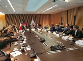 Fiscal Nacional encabezó la reunión que contó con la presencia del Ministro (s) del Interior y el Ministro de Justicia.