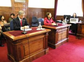 Alegatos en la segunda sala de la Corte de Apelaciones.