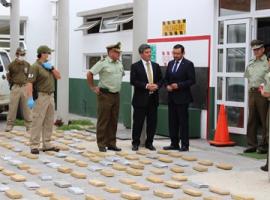 Carabineros incautó este cargamento de drogas en operativo conjunto con la Fiscalía.