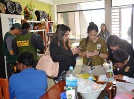 La Fiscal Regional Javiera López estuvo presente en la diligencia realizada en Tacna (Perú), donde se detuvo a la líder de la agrupación.