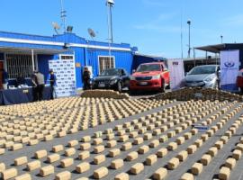Es el mayor decomiso logrado en la Región de Tarapacá, avaluado en 20 mil 200 millones de pesos.