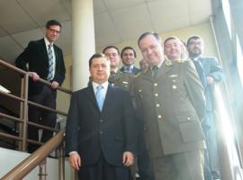 Fiscal Regional junto al General Jefe de la VI Zona