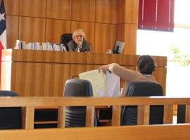 La Fiscal Carolina Caballero, exhibe detalles de la investigación al Juez de Garantía de La Serena, Carlos Jorquera.
