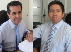Fiscal Cristian Aliaga y abogados asistente Gabriel Zepeda