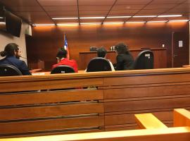 La imagen fue captada durante esta jornada, antes del inicio de la audiencia de lectura de veredicto