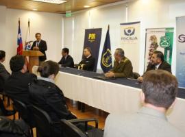 Fiscal Regional de Los Lagos, Marcos Emilfork Konow, durante la ceremonia de firma del protocolo.