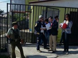El Fiscal Adrián Vega dirigió la reconstitución.