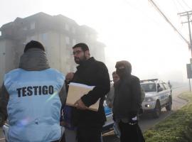 El fiscal Gonzalo Valderas dirigió esta diligencia