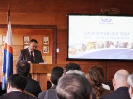 Fiscal Jefe de Puerto Varas, Daniel Alvarado Tíquer, durante su cuenta pública.