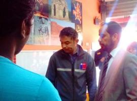 El fiscal Avendaño, junto a personal de otros servicios y de la PDI.