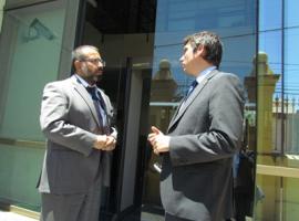 Los fiscales Jaime Rojas (izquierda) y Herbert Rohde estuvieron presentes en el veredicto.