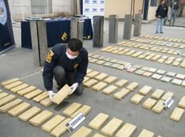 La droga estaba distribuida en 326 paquetes